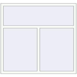 Металопластикове вікно 1450x1350 мм Двостулкове з фрамугою (комплектація: Базова). Вид зсередини Купити Вікна 1450x1350 мм REHAU Euro 70