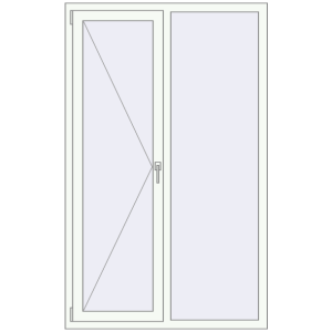 Купити Вікна 1150x1850 мм REHAU Euro 70 Білий (RAL 9016) з двох сторін