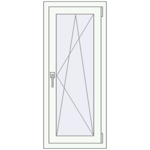 Купити Вікна 500x1170 мм REHAU Euro 60 Білий (RAL 9016) з двох сторін