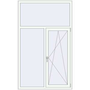 Купити Вікна 1220x2000 мм REHAU Euro 70