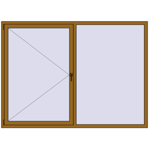 Купити Вікна 2200x1600 мм REHAU Euro 60 LIGHT_OAK з двох сторін