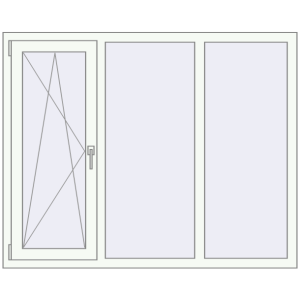 Купити Вікна 1510x1210 мм REHAU Euro 60 Білий (RAL 9016) з двох сторін