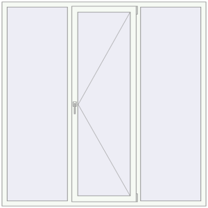 Купити Вікна 2000x2000 мм REHAU Euro 60 Білий (RAL 9016) з двох сторін