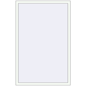 Металопластикове вікно 1120x1650 мм Одностулкове (комплектація: Базова). Вид зсередини Купити Вікна 1120x1650 мм REHAU Euro 70