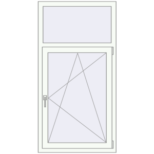 Купити Вікна 800x1550 мм REHAU Euro 70 Білий (RAL 9016) з двох сторін