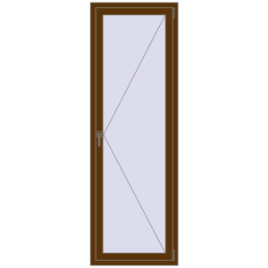 Купити Вікна 700x2100 мм REHAU SYNEGO MD WALNUT з двох сторін