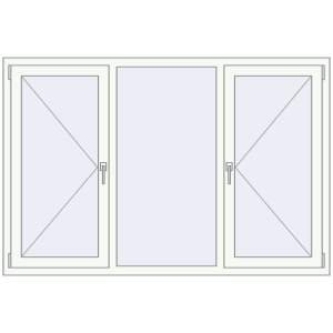 Купити Вікна 1800x1200 мм REHAU Euro 60 Білий (RAL 9016) з двох сторін