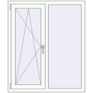 Купити Вікна 1040x1230 мм REHAU Brillant-Design Білий (RAL 9016) з двох сторін