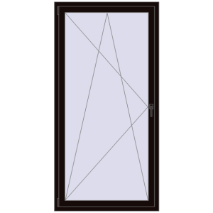 Купити Вікна 1000x2000 мм REHAU SYNEGO MD BLACK_BROWN з двох сторін