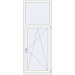 Купити Вікна 770x2010 мм REHAU Euro 60 Білий (RAL 9016) з двох сторін