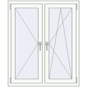 Купити Вікна 1000x1200 мм REHAU Euro 70 Білий (RAL 9016) з двох сторін