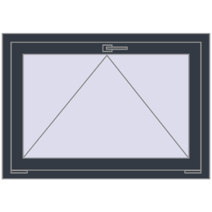 Купити Вікна 1000x700 мм REHAU Euro 70 ANTHRACITE_GREY_STRUKTURAL з двох сторін