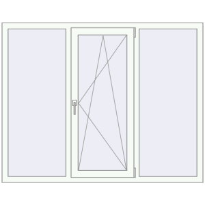 Купити Вікна 1660x1320 мм REHAU Euro 70 Білий (RAL 9016) з двох сторін