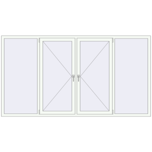 Купити Вікна 2750x1490 мм REHAU Euro 60 Білий (RAL 9016) з двох сторін
