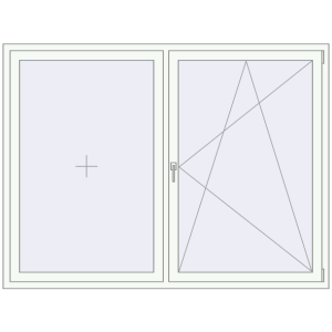 Купити Вікна 2000x1500 мм REHAU Euro 60 Білий (RAL 9016) з двох сторін