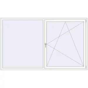 Купити Вікна 2500x1500 мм REHAU Brillant-Design Білий (RAL 9016) з двох сторін