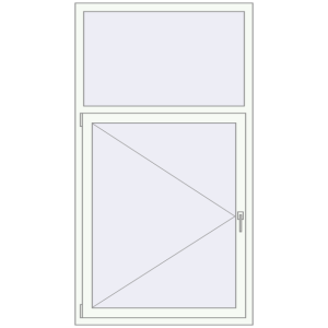 Купити Вікна 1050x1900 мм REHAU Euro 70 Білий (RAL 9016) з двох сторін