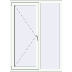 Купити Вікна 1145x1550 мм REHAU Euro 60 Білий (RAL 9016) з двох сторін