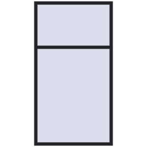 Металопластикове вікно 1200x2200 мм Одностулкове з фрамугою (комплектація: Базова). Вид зсередини Купити Вікна 1200x2200 мм REHAU Euro 70