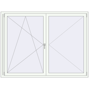 Купити Вікна 2000x1500 мм REHAU Euro 70 Білий (RAL 9016) з двох сторін