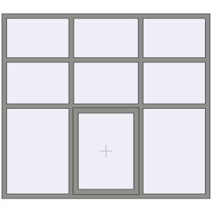 Купити Вікна 2250x2000 мм Altest Pony 375 RAL 9007 Grey aluminium з двох сторін