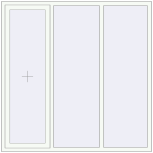 Купити Вікна 1800x1800 мм REHAU Euro 60 Білий (RAL 9016) з двох сторін