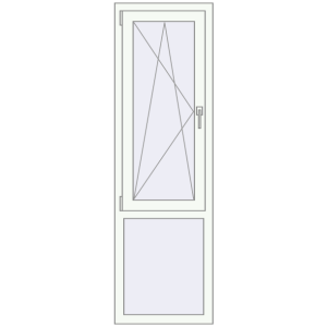 Купити Вікна 535x1750 мм REHAU Brillant-Design Білий (RAL 9016) з двох сторін