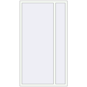 Купити Вікна 1115x2000 мм REHAU Euro 60 Білий (RAL 9016) з двох сторін