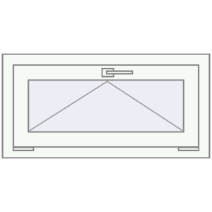 Купити Вікна 800x400 мм Altest Pony 375 RAL 8017 Chocolate brown ззовні