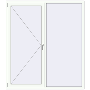 Купити Вікна 1600x1800 мм REHAU SYNEGO MD Білий (RAL 9016) з двох сторін