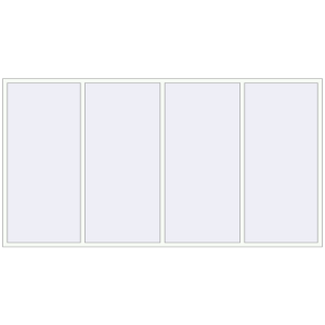 Купити Вікна 3600x1900 мм REHAU Euro 60 Білий (RAL 9016) з двох сторін