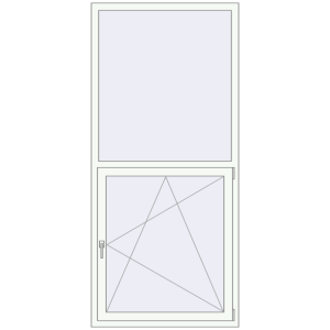 Купити Вікна 1000x2200 мм REHAU Brillant-Design Білий (RAL 9016) з двох сторін