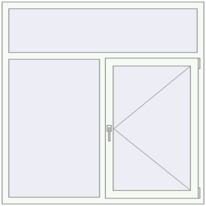 Купити Вікна 1500x1500 мм REHAU SYNEGO MD Білий (RAL 9016) з двох сторін