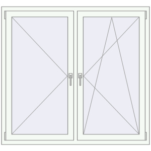 Купити Вікна 1510x1360 мм REHAU Euro 70 Білий (RAL 9016) з двох сторін