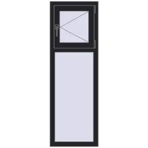 Купити Вікна 500x1500 мм REHAU Euro 70 BLACK_ULTI-MATT з двох сторін