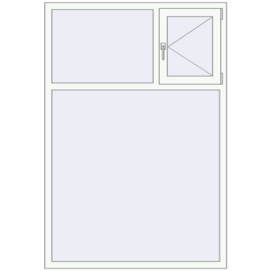 Купити Вікна 1300x1900 мм REHAU Brillant-Design Білий (RAL 9016) з двох сторін