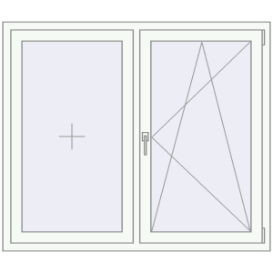 Купити Вікна 1400x1200 мм REHAU Euro 60 Білий (RAL 9016) з двох сторін