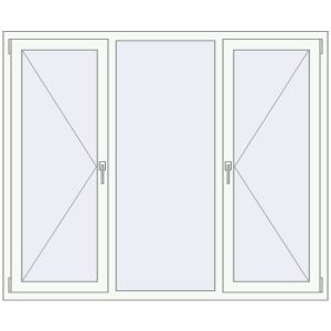 Купити Вікна 1750x1450 мм REHAU Euro 60 Білий (RAL 9016) з двох сторін
