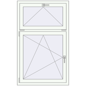 Купити Вікна 870x1420 мм REHAU Euro 70 Білий (RAL 9016) з двох сторін