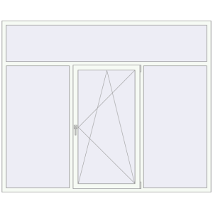 Купити Вікна 2450x2010 мм REHAU Euro 70 Білий (RAL 9016) з двох сторін