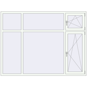 Купити Вікна 2200x1650 мм REHAU Euro 70 Білий (RAL 9016) з двох сторін