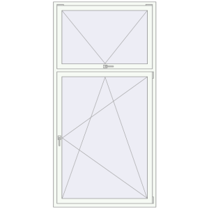 Купити Вікна 1200x2400 мм REHAU Euro 60 Білий (RAL 9016) з двох сторін