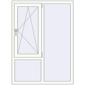 Купити Вікна 1070x1450 мм REHAU Euro 70 Білий (RAL 9016) з двох сторін
