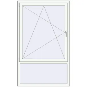 Купити Вікна 1100x1800 мм REHAU Euro 70 Білий (RAL 9016) з двох сторін