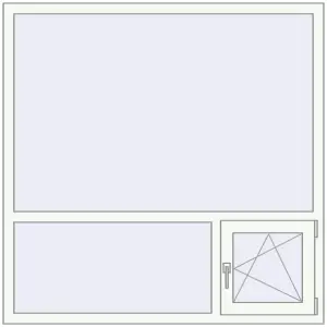 Купити Вікна 1500x1500 мм REHAU Euro 60 Білий (RAL 9016) з двох сторін