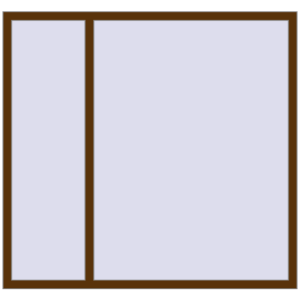 Металопластикове вікно 1700x1600 мм Двостулкове (комплектація: Базова). Вид зсередини Купити Вікна 1700x1600 мм REHAU Euro 70