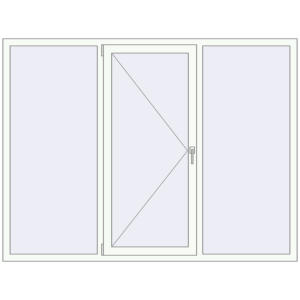 Купити Вікна 2050x1550 мм REHAU Euro 70 Білий (RAL 9016) з двох сторін