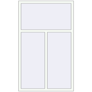 Купити Вікна 1100x1800 мм REHAU Euro 60 Білий (RAL 9016) з двох сторін