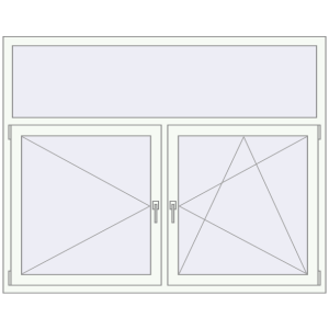 Купити Вікна 1760x1400 мм REHAU Euro 70 Білий (RAL 9016) з двох сторін