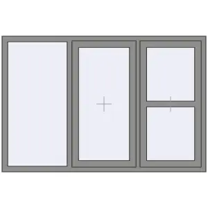 Купити Вікна 1800x1200 мм Altest Pony 375 RAL 9007 Grey aluminium з двох сторін